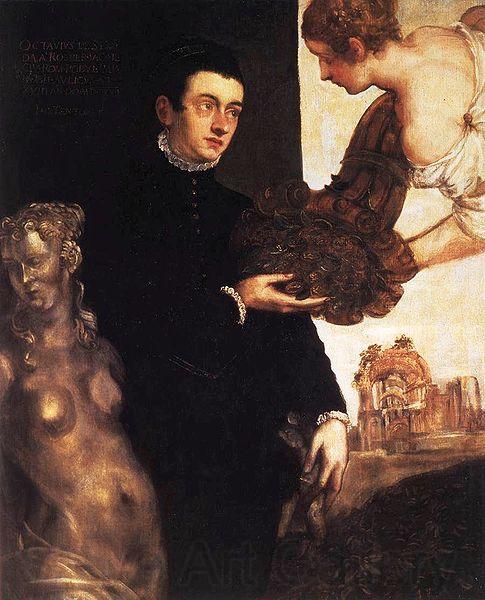 Jacopo Robusti Tintoretto Portrait of Ottavio Strada Spain oil painting art